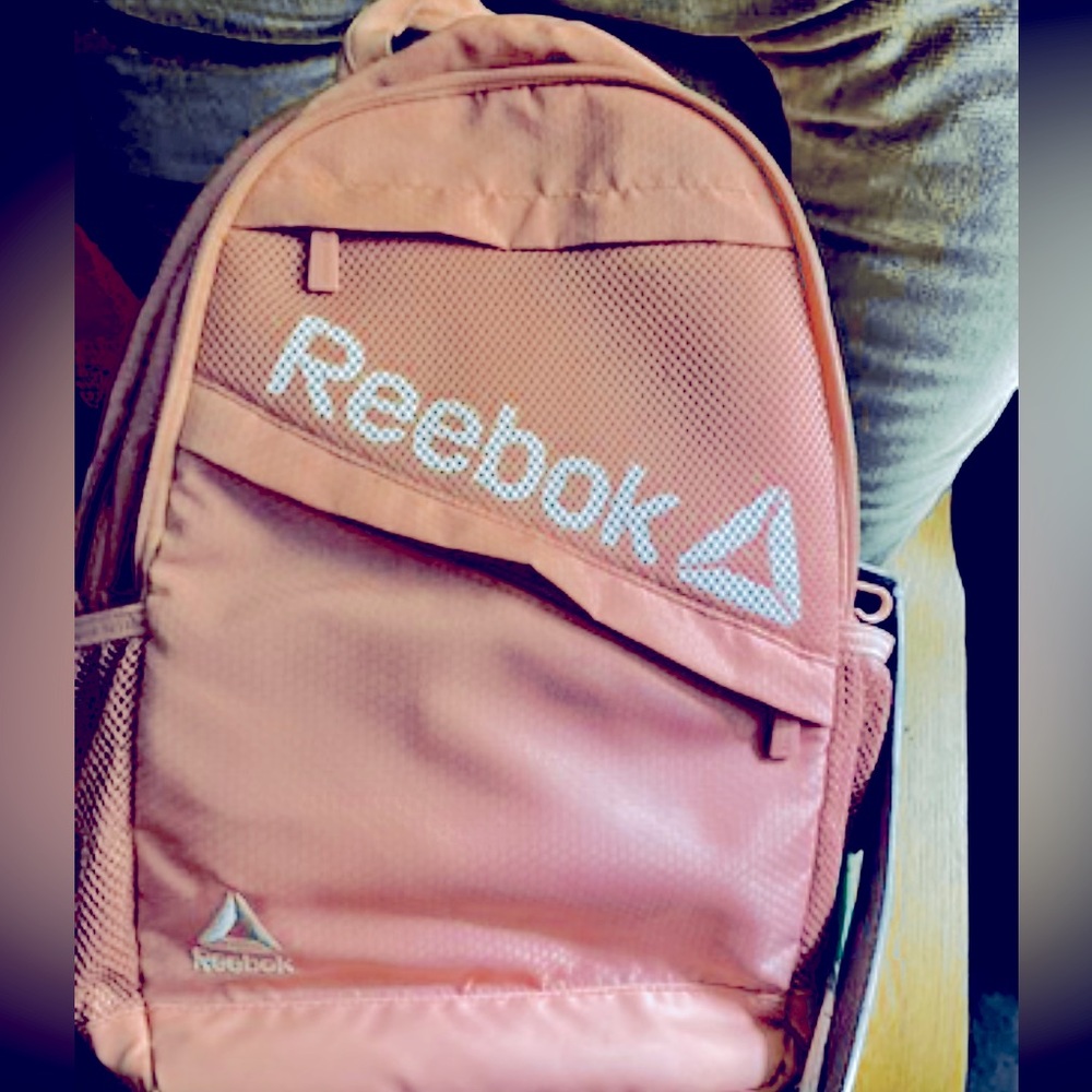 Reebok light pink book bag